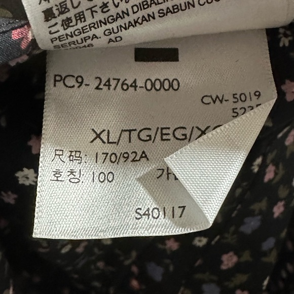 Levi's Lena Ruffled Cotton Crewneck Floral Blouse Size XL NWT - Picture 9 of 12